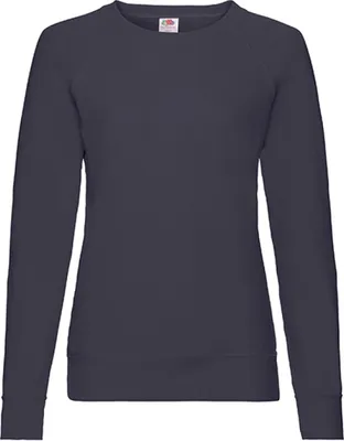 Image de Fruit of the Loom 62-146-0 | Lady-Fit Lightweight Raglan Sweatshirt / Pullover - Farbe : Deep Navy - Größe : S