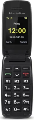 Produktbild von Doro Primo 401, Klappgehäuse, Single SIM, 5,08 cm (2"), Bluetooth, 500 mAh, Schwarz