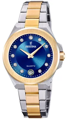 Produktbild von Festina Damenuhr Mademoiselle Armbanduhr Edelstahl silber gold UF20702/3