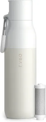 Image de Thermos en acier inoxydable sans BPA, blanc, 710 g