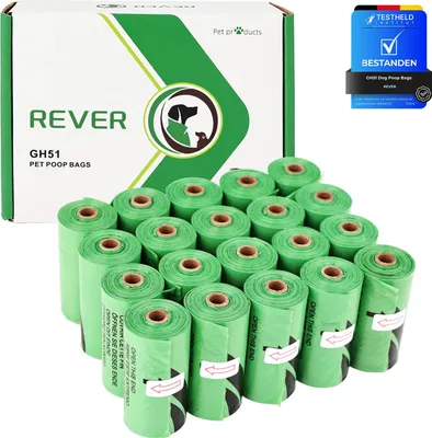 Productafbeelding van REVER GH51 Hondenpoepzakjes, 300 stuks, 33x23 cm, met lavendelgeur