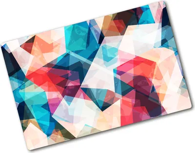 Produktbild von Tulup Glas Herdabdeckplatte - 80x52 cm - Glaskeramikkochfeld-Abdeckung Spritzschutz Glasabdeckplatte - Einteilig - Kunst: Modern & Klassisch - Mosaik Abstraktion - Mehrfarbig