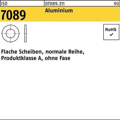Produktbild von Unterlegscheibe ISO 7089 o.Fase 4 Aluminium
