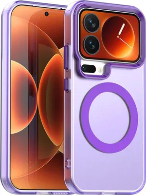 Immagine prodotto di Per Xiaomi 17 Pro Candy Design Magsafe Hybrid TPU Custodia protettiva in plastica viola