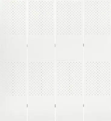 Obrázok produktu pre vidaXL 4-dielna deliaca stena do miestnosti biela 160x180 cm oceľ