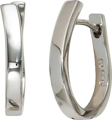 Produktbild von JOBO Creolen 925 Sterling Silber rhodiniert Ohrringe