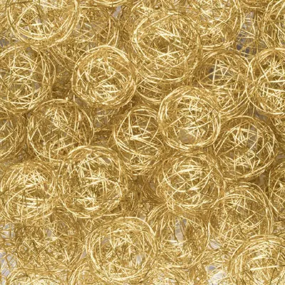Produktbild von DRAHT-BÄLLE 30mm, 3cm/10 Stück WEISSGOLD
