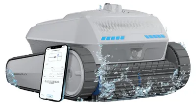 Imagen del producto de Robot de limpieza para piscinas, navegación inteligente, alta potencia de succión, modelo PC200