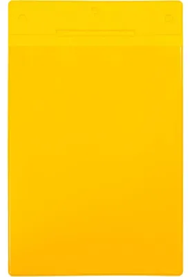 Image de Pochette transparente Tarifold Pour format papier : DIN A5 portrait Matériau : PVC Couleur : jaune