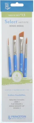 Zdjęcie produktu dla Princeton Brush Selectartiste Multi-Technique Zestaw pędzli 4 szt.