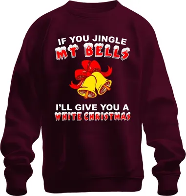 Obrázek produktu pro Vtipný vánoční dárek Bells Uni mikina, vínová, 3XL
