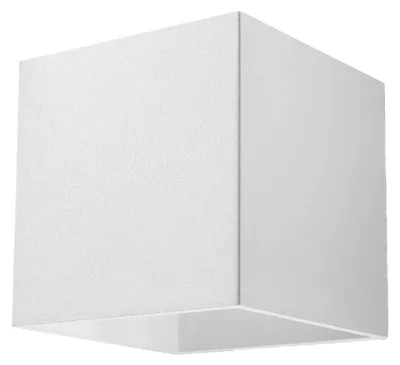 Image de Applique QUAD 1 blanc 1xG9 8W aluminium 10x12x10cm Sollux Lighting