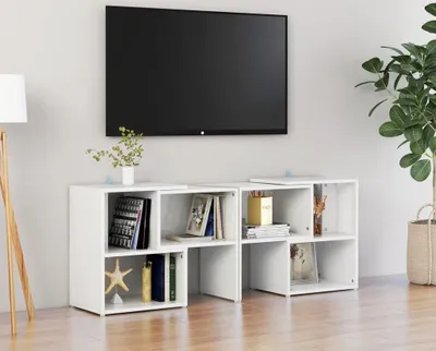 Produktbild von "Rabatt" TV-Schrank - Fernsehschrank - TV-Lowboard - Hochglanz-Weiß 104x30x52cm Holzwerkstoff - TV-Schränke CC20797