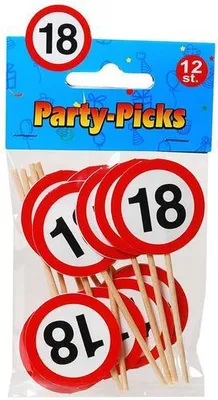 Produktbild von Udo Schmidt 12230 - Party-Picks Happy Birthday12-tlg., Holz