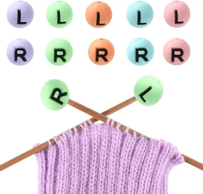 Produktbild von 10 Stück Maschenstopper für Stricknadeln in verschiedenen Farben