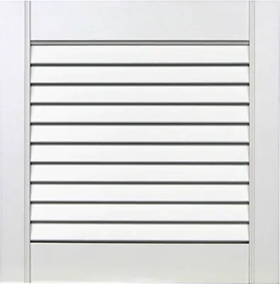 Produktbild von ben+camilla.com offene Lamellentür 39,5x39,4cm weiß PREMIUM LACKIERT Massivholz Kiefer