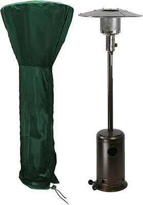 Produktbild von Heizpilz Abdeckung Wasserdichte Schutzhülle für Terrassenheizer Wetterschutzhülle Terrassenstrahler, 226x85x48cm, Grün