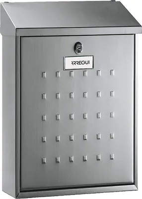 Imagen del producto de Unyqoos® 1832D4: Buzón para exteriores, acero inoxidable de alta calidad (acero laminado)