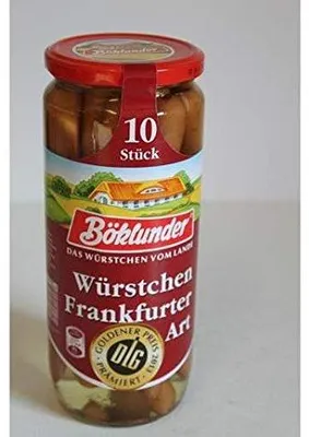 Zdjęcie produktu dla Böklunder - kiełbaski wieprzowe w stylu frankfurckim, 500 g