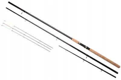 Zdjęcie produktu dla WĘDKA Rumpol 390cm Method CARBON FEEDER 3,9m 180g 3 Szczytówki 110489