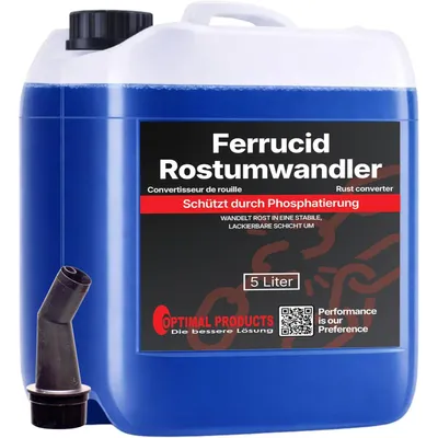 Produktbild von Ferrucid Rostumwandler mit Schutzschicht Industriequalität ROSTLÖSER für alle Metalle 5 Liter