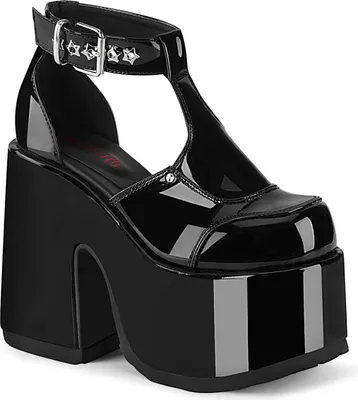 Produktbild von CAMEL-103 Damen Sandale von DemoniaCult, Schwarz Lack , EU 38, US 8