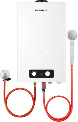 Obrázek produktu pro Plynový průtokový ohřívač vody, bez zásobníku, určený pro venkovní použití, výkon 16 litrů za minutu, 32 kW