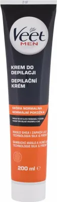 Zdjęcie produktu dla Veet 3079272, Krem do usuwania włosów, 200 ml, Ciało, Skóra sucha, Skóra normalna, Wygładzający, Mężczyźni