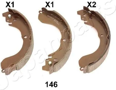 Produktbild von JAPANPARTS Bremsbackensatz Trommelbremse Hinten für JEEP COMPASS (MK49) GF-146AF