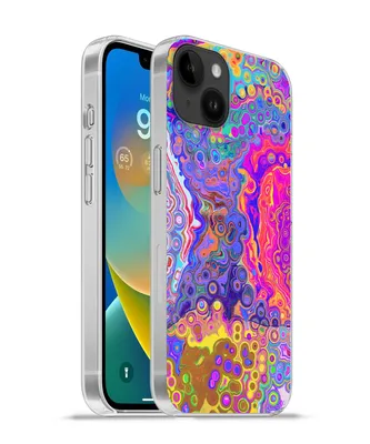 Produktbild von MuchoWow® Handyhülle Schutzhülle Hülle für Apple iPhone 14 Plus - Soft case Kunst - Formen - Farbe - Psychedelisch Silikon Softcase Handy Hülle - Abbildung