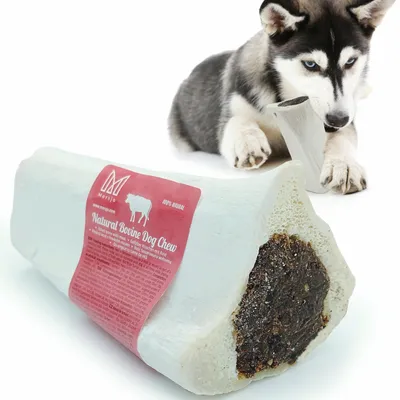 Zdjęcie produktu dla Naturalny gryzak dla psów z kością wołową i mięsem, przysmak, smakołyk, Mersjo