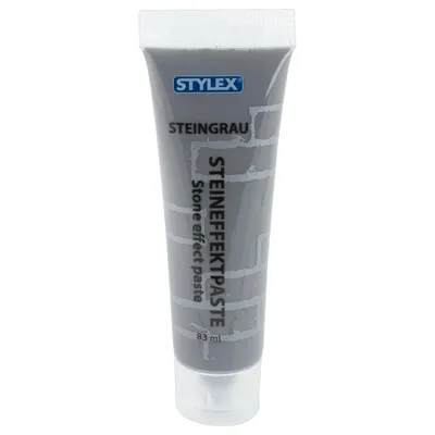 Produktbild von STYLEX Steineffekt-Paste - Steingrau - 83 ml