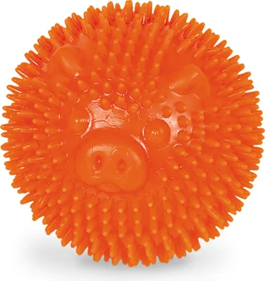 Produktbild von TPR Noppen Ball "Pig", orange, 6,5cm