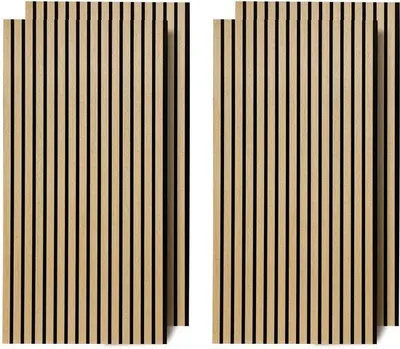 Imagen del producto de Juego de paneles acústicos de pared - Madera de roble - Color  - 60 x 120 x 2,1 cm