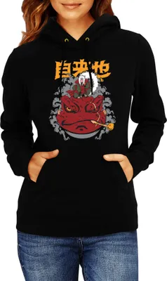 Produktbild von Damen Kapuzenpullover Japan Manga Anime Comics Animation Naruto Gamabunta, Lady 2XL / Schwarz