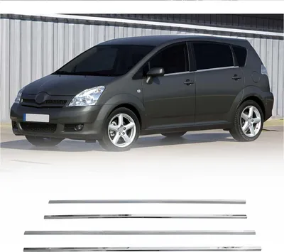 Zdjęcie produktu dla Listwy okienne do Toyota Corolla Verso 2004-2009 stal nierdzewna chrom 4x