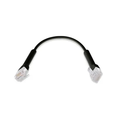 Produktbild von UniFi Patchkabel Cat.6, 250 Mhz (schwarz, 0,1 Meter)