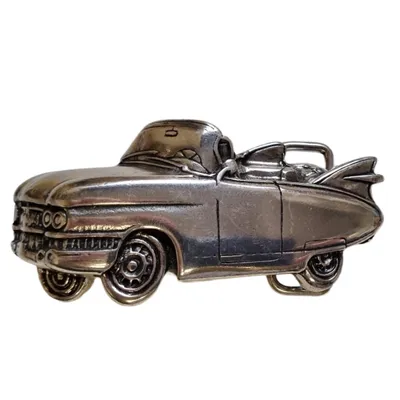 Produktbild von HOME-PRESENTS: umjuBELT Gürtelschließe/Gürtel-Schnalle für Wechselgürtel 4cm Breite,  CADILLAC SILVER, silberfarben matt