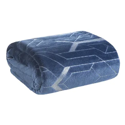 Produktbild von Eurofirany Decke Wohndecke Sofadecke Flano GINKO4 150x200 cm blau