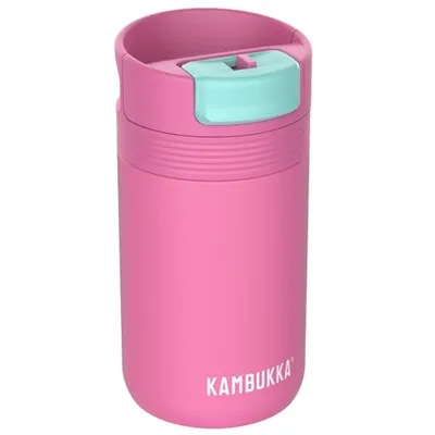 Zdjęcie produktu dla Kambukka kubek termiczny Cabo 300ml Pink różowy szczelny termos do auta, pokrywka 2w1