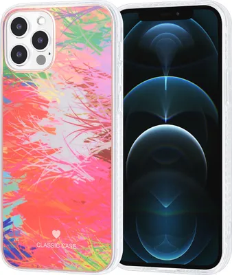 Produktbild von UNIQ Classic Case iPhone 12 - 12 Pro TPU Back Cover - Graffiti Red