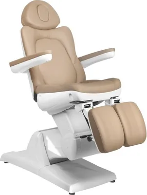 Image de Fauteuil cosmétique électrique Azzurro 870S Pedi 3 Siln. Cappuccino