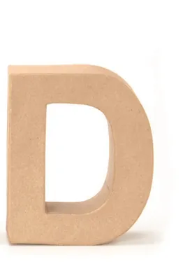 Produktbild von Glorex Papp-Buchstabe D 17,5 x 5,5 cm