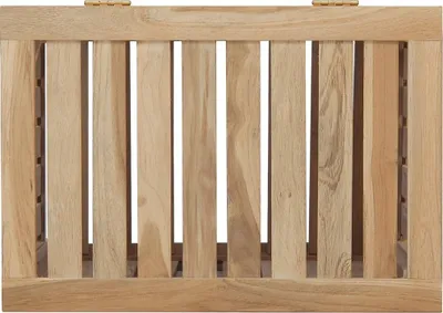 Produktbild von Cloris Designermöbel Wäschebehälter 50x35x60 cm Massivholz Teak 2024 Neu