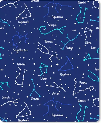 Produktbild von MuchoWow® Mauspad Mousepad Zodiac - Sternennacht - Muster - Jungen 19x23 cm - Mousepads - Maus Mat - Pad - Mausunterlage - Mauspads - Spielen