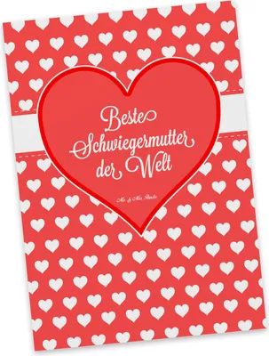 Produktbild von Mr. & Mrs. Panda Postkarte Schwiegermutter - Geschenk, Dankeschön, Grußkarte, Mutter des Ehepartners, Postkarten, angeheiratet, bildkarte, Schwiegermama, Mama
