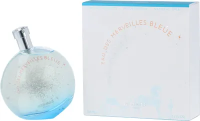 Productafbeelding van Hermes Eau des Merveilles Bleue, voor dames, 100 ml, niet navulbare fles, spray, alcohol, parfum (geur), aqua (water), limonene, benzylsalicylaat, ethylhexyl..., Frankrijk