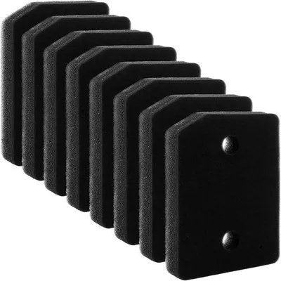 Productafbeelding van Droogfilters 8 stuks - 207 x 155 x 30 mm - zwart - voor Miele droger
