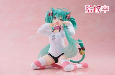 Produktbild von Hatsune Miku PVC-Statue für den Desktop, niedliche Figur – Hatsune Miku Niedlich, 13 cm