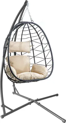 Produktbild von WYCTIN Hängesessel Gestell Hängesesselgestell 214cm Hängestuhl Ständer bis 120kg (Ohne Hängematte)